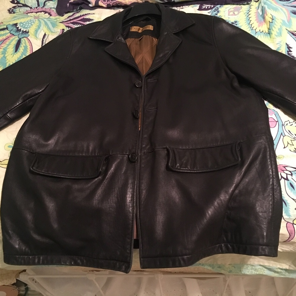 Andrew Marc Leather Jacket - Picture 2 of 4
